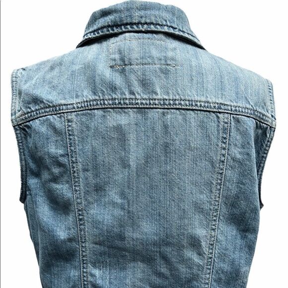 dynamite Blue Jean Distressed Vest - Picture 2 of 12